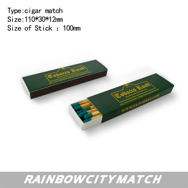 4 inch custom match box promotion candle black wholesale cigar 100mm custom matches extra long safety box matches