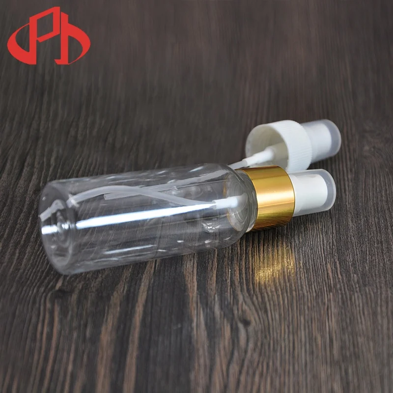 Factory PET  plastic liquid cosmetic spray bottle perfume body spray bottle