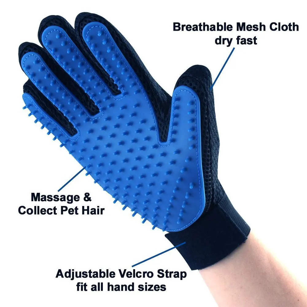 Cat grooming supplies gentle pet grooming glove brush pet hair remover glove