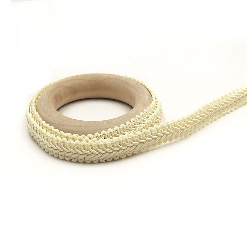 
High Quality Embroidery Knitting Gold Braided Trim 1.2CM Width Garment Accessories 