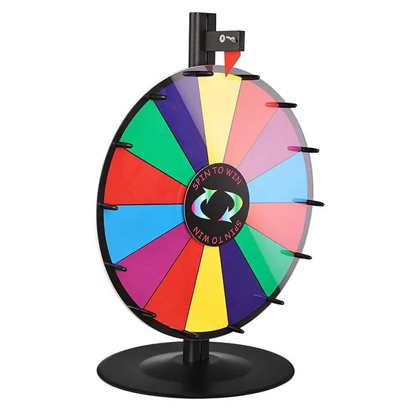18 inches lucky draw wheel for prizes spin wheel of fortune