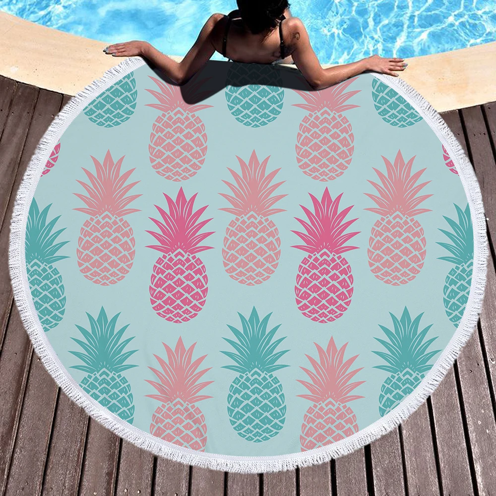 
Wholesale Custom 3D Digital Printed Cool Tea Microfiber Hair Kids Bamboo Kitchen Hot Beach Towel Sets With Tassel 