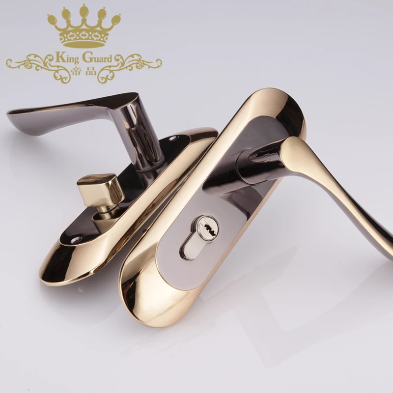 Оптовый Производитель хорошее качество безопасность цинковый сплав плоская для деревянной двери Передняя врезная дверная ручка замок цена