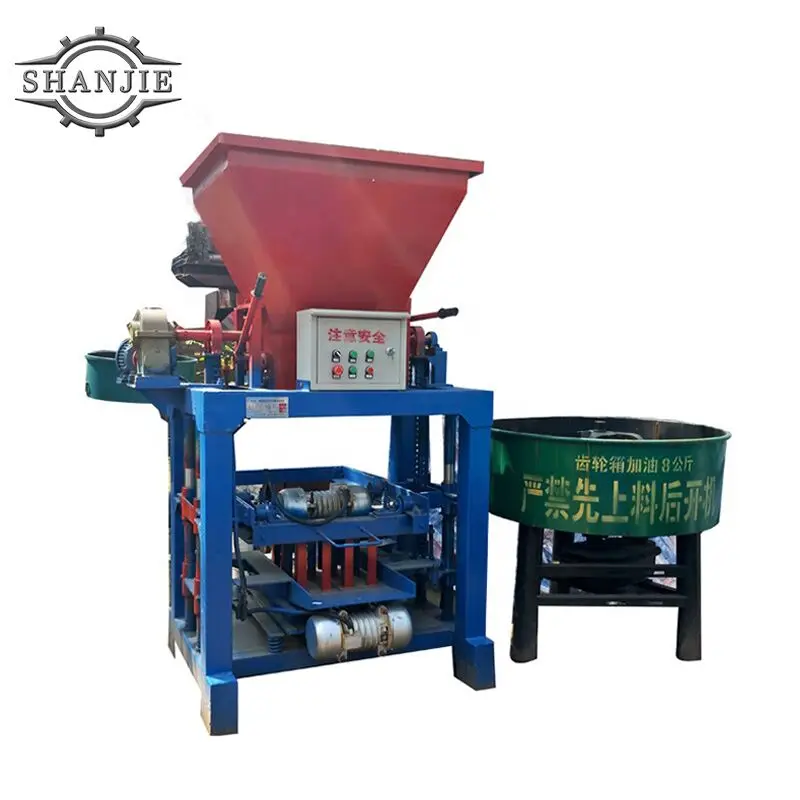 Cost effective QT4-35 solid paver block brick making machine price