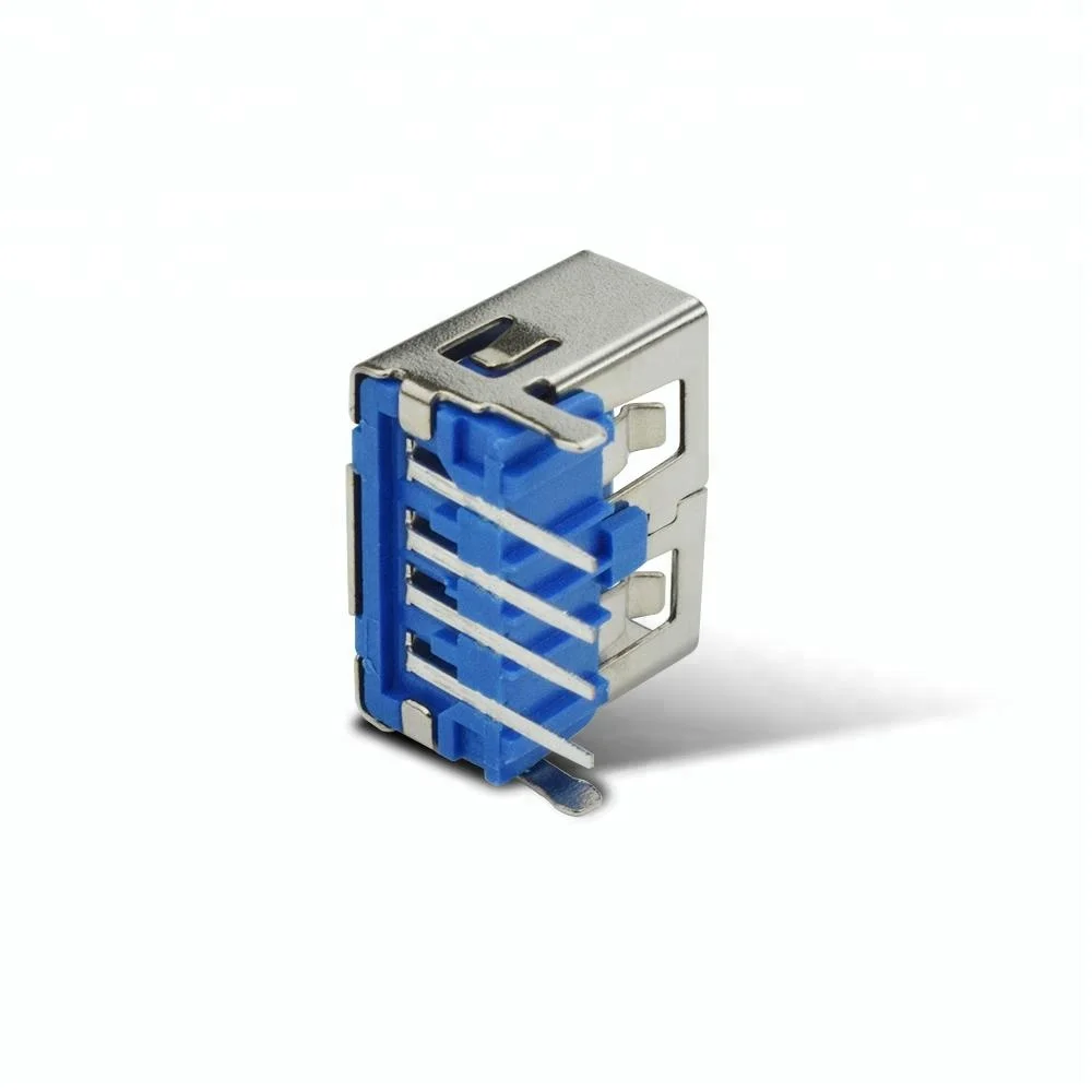 
90 degree 4Pin length 10.0mm usb AF Plugboard usb connector 