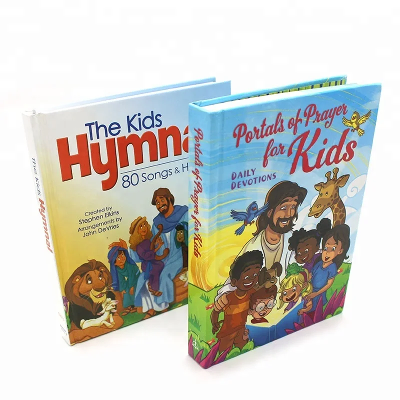 Kids Cartoon Bible Story Hardcover Book  Printing Service With Illustration