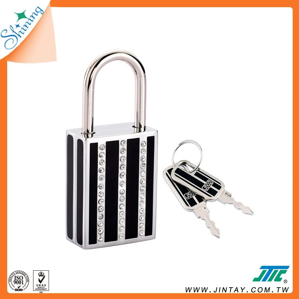 Shining Master Key Padlock / Handbag Lock with Crystals