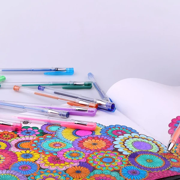 Cheap Glitter 60/100 Color Gel Pen Set for Adult Coloring Books Journals Drawing Doodling Art Markers