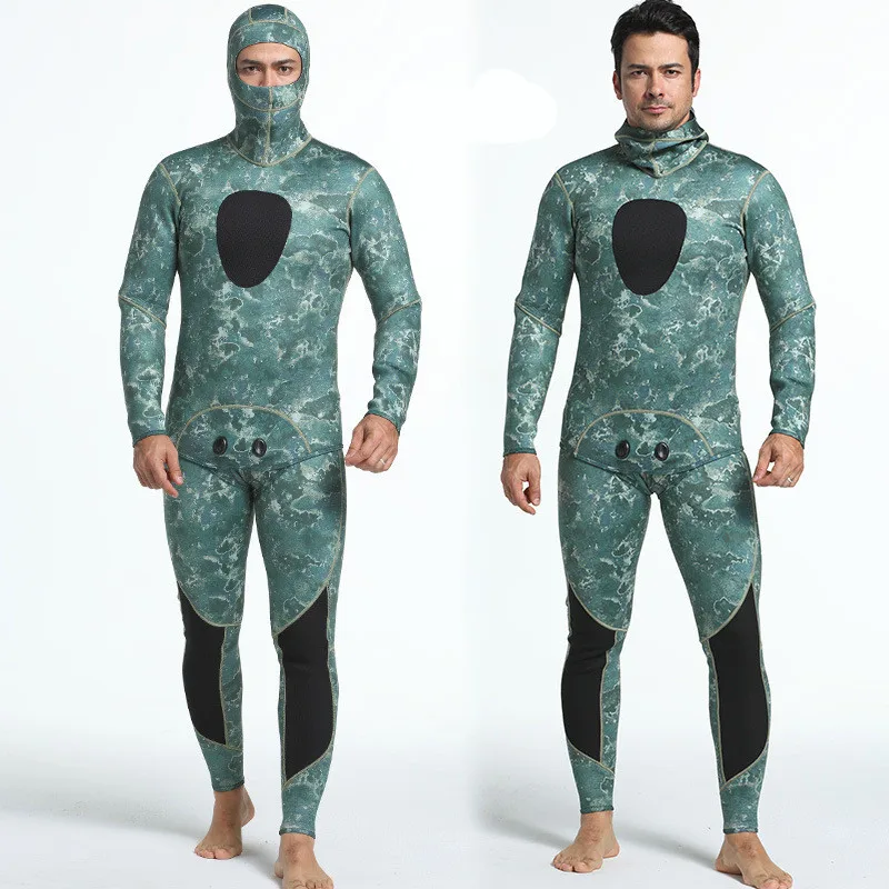 OEM Mens 3mm Camo Wetsuits with Super-stretch Armpit for Diving Snorkeling Swimming Mimetic Spearfishing Freediving Full Suit