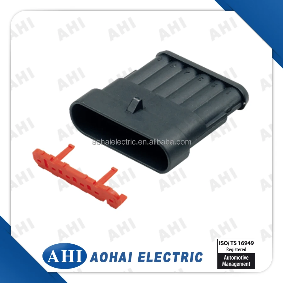 282108-1 корпус 6 контакт. электрический кабель мужской superseal разъем