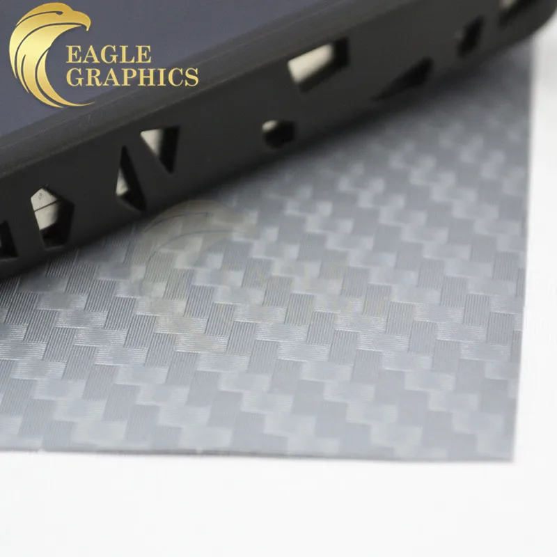 2019 Self Adhesive Heat Resistant 3D Carbon Fiber Dark Blue Car Sticker Foil For Car Body