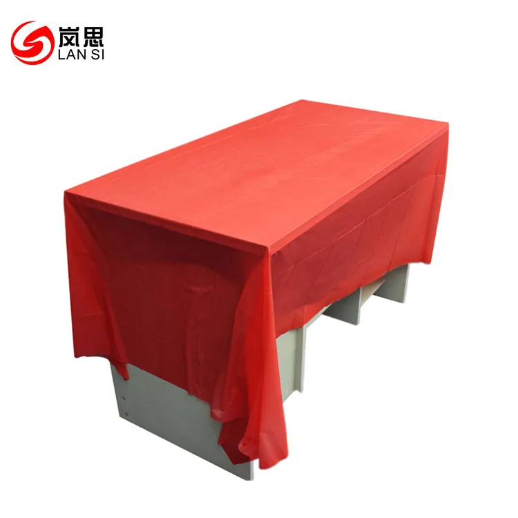 6 Pack Heavy duty solid PEVA disposable thick plastic party tablecloth 54*108inch