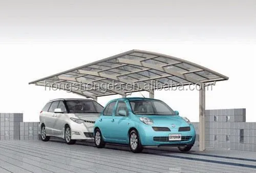 prefabricated steel tube polycarbonate carports supplier