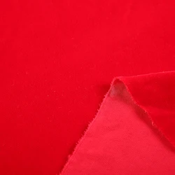 Однотонная Корейская бархатная микроткань 5000 красного цвета для
