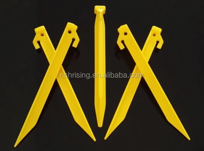 P/N 50610 22cm 8.7inches plastic tent peg stake for outdoor camping
