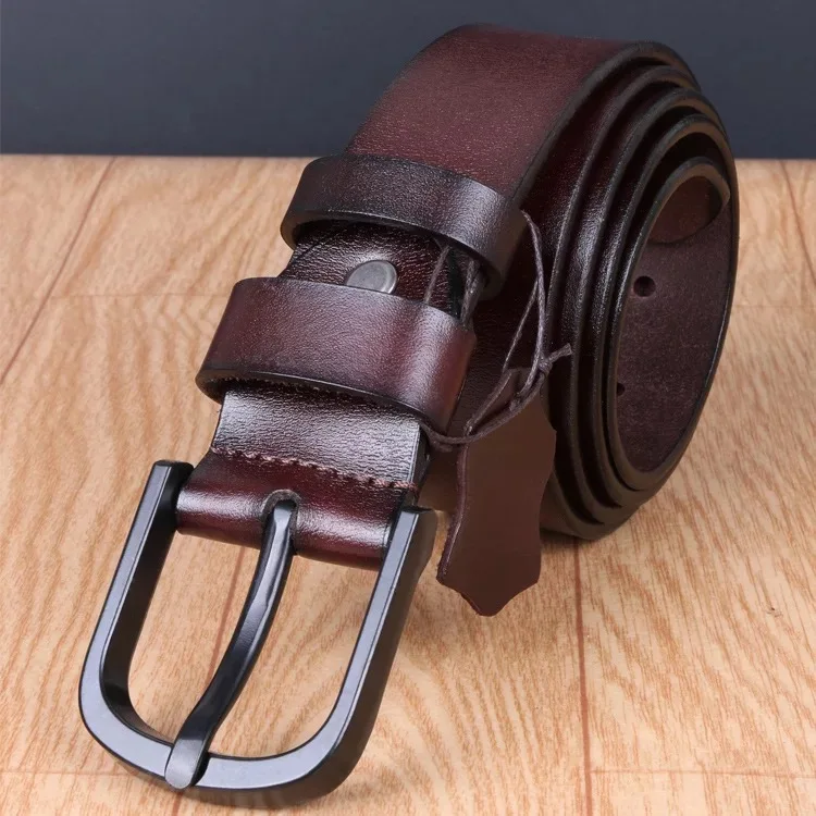 Custom belts manufacturers genuine leather men belt vintage cowhide man belt