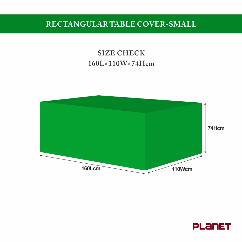 Durable Water Resistant Patio Garden Furniture Cover Green Color Patio Rectangular Table Cover