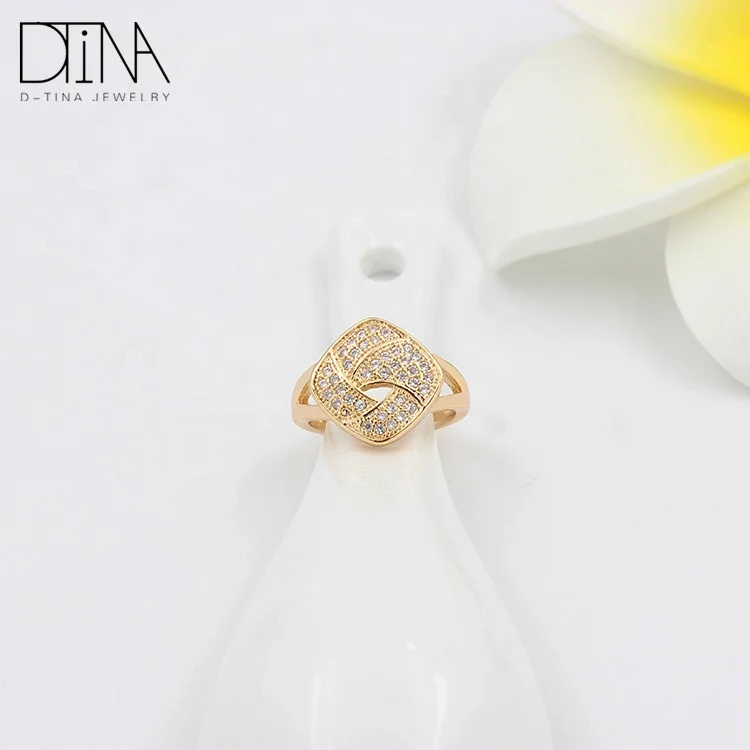New fashion ladies good quality gorgeous 18k gold plated ring china wholesale jewelry