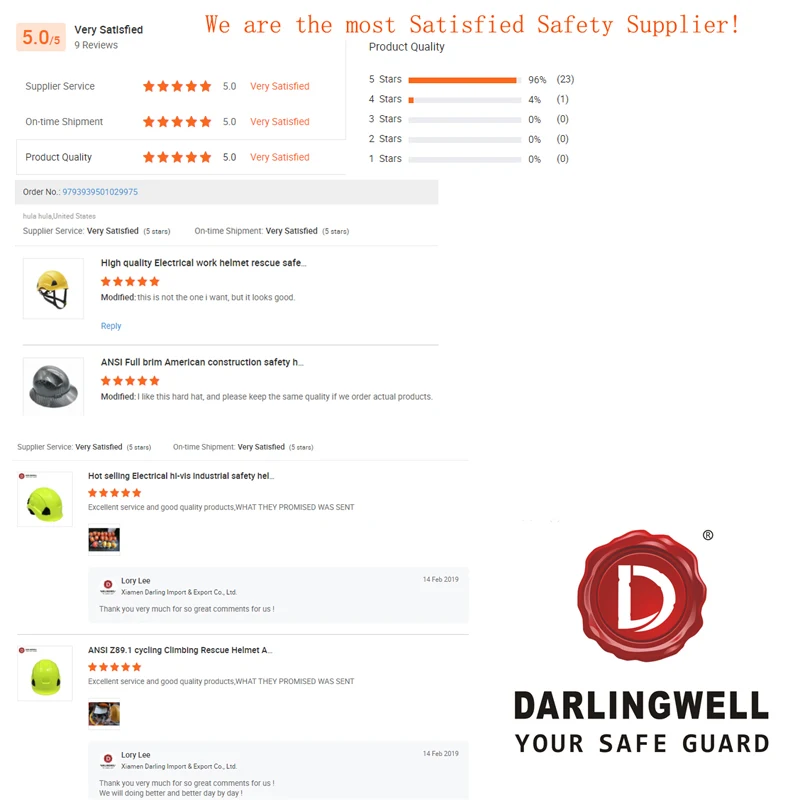 Darlingwell hot ABS hard hat construction industrial security helmet ansi rescue safety helmet hard hat osha