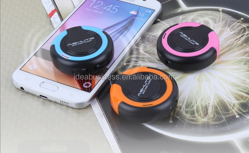 Korea design mini round Smart phone Screen Cleaning Robot for cleaning the display of cell phone and tablet