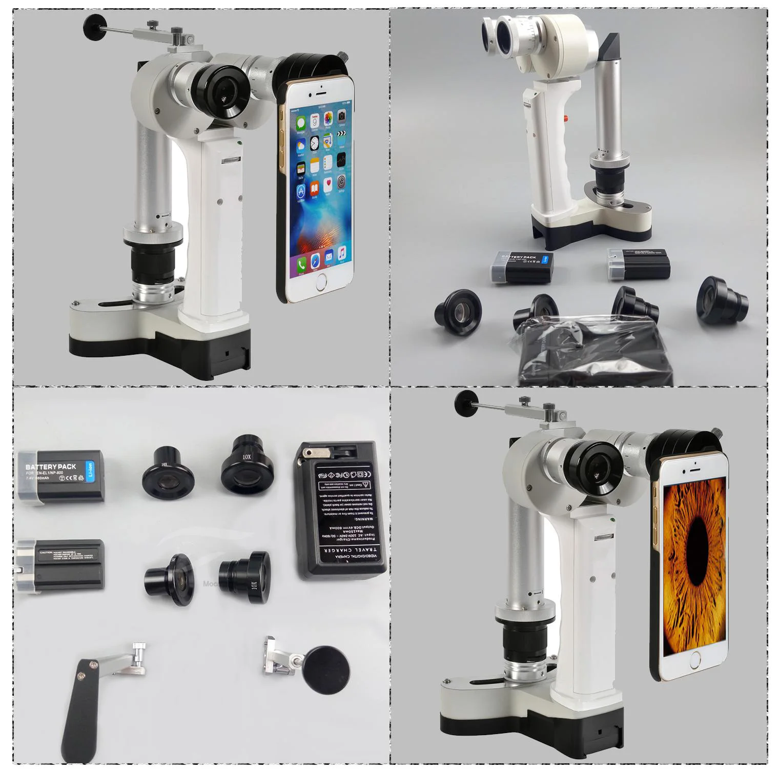 Professional Ophtalmology equipment portable slit lamp MSLHSL01 digital slit lamp microscope with rechargeable battery