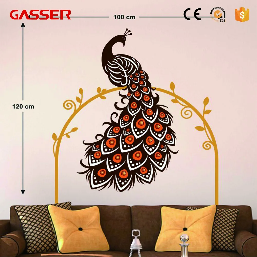 Custom Home Life Decoration PVC Sticker Indoor Use Vinyl Mirror Wall Sticker