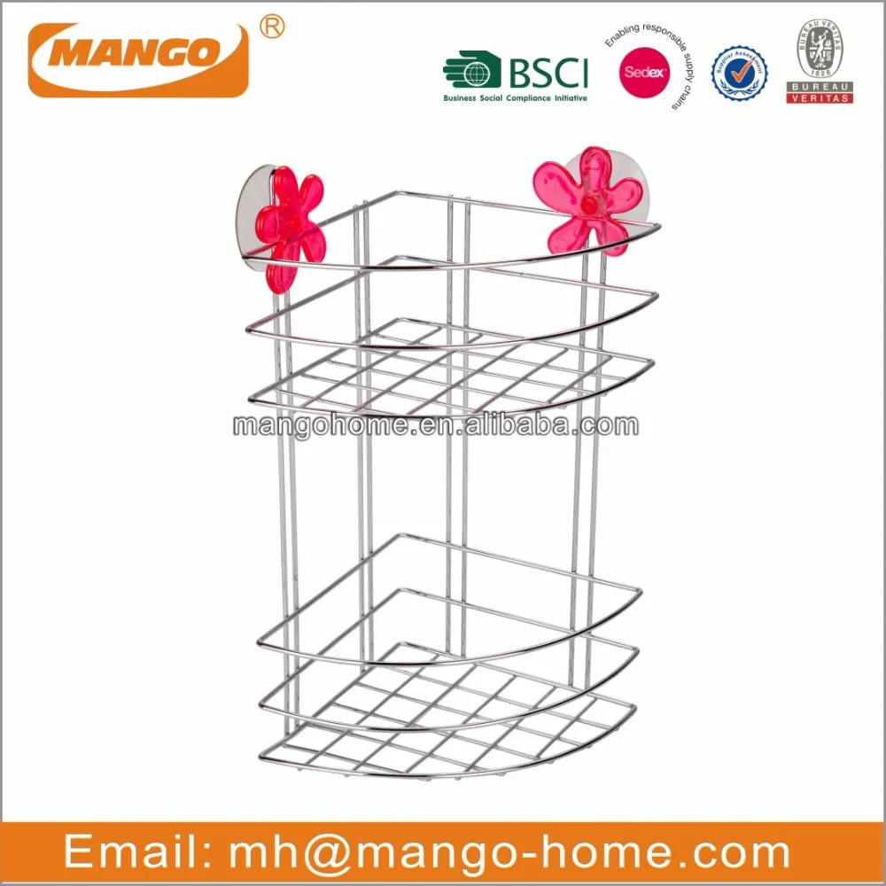 
3-tier Metal Wire Wall Mounted Bathroom hanging Shower Caddy 