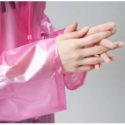Wholesale Adult Practical Promotional 100% PVC Long Raincoats Women
