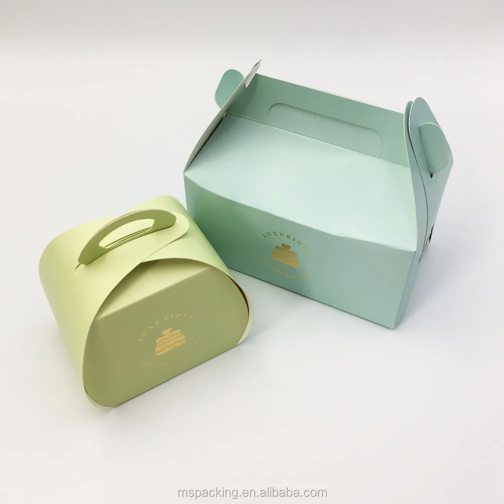 Hot Sale Custom Logo Mini Take Away Cheese Cake Packing Box