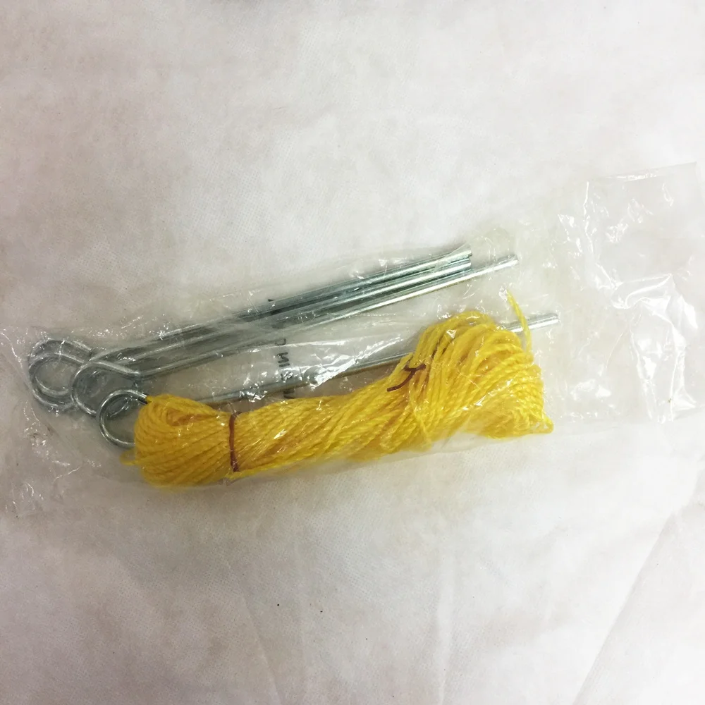 Indoor Sport PE Polyester Volleyball Soccer Tennis Court Marking kit Net Rope court boundary lines with Corner Anchors