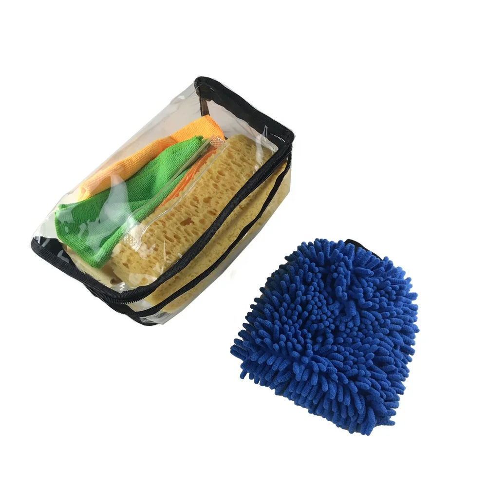 Household portable car washing and cleaning tool kit