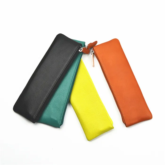 
Custom multifunctional different colour pencil pouches PU leather pencil bag 