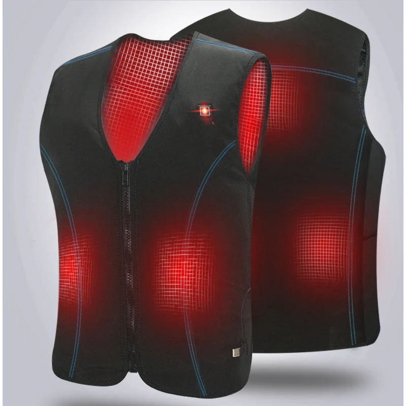 
Windproof 5V USB Power bank heated vest 