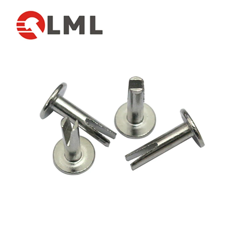 Custom Nonstandard Low Price Black Round Head Metal Wrought Iron Stainless Steel Bifurcated Rivet