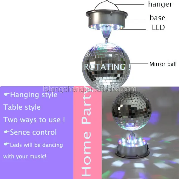 Stage mirror ball night club rotating table mirror ball