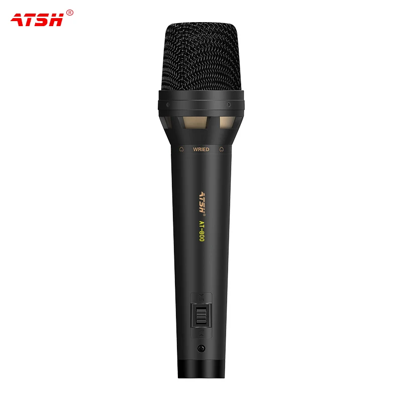Manufacturers low-cost wholesale stage ktv handheld dynamic wired microphone family karaoke high fidelity metal sound card micro