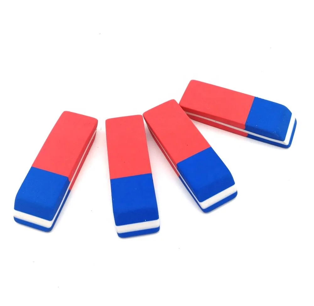 New 3 colors wedge rubber TPR eraser for pencil eraser for school