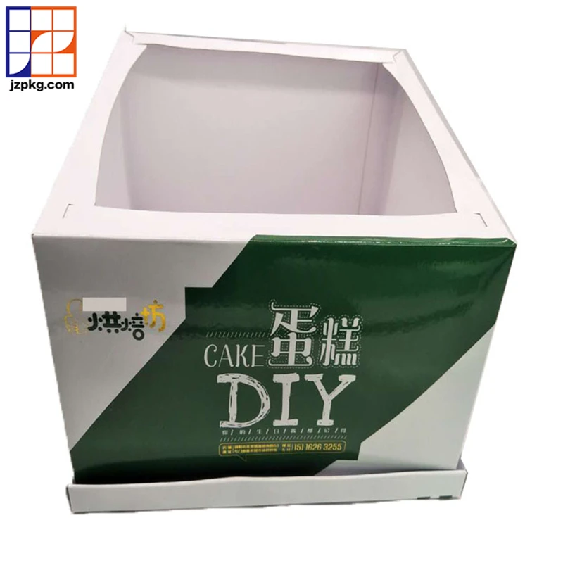 Custom logo paper box packaging display box with clear pvc window