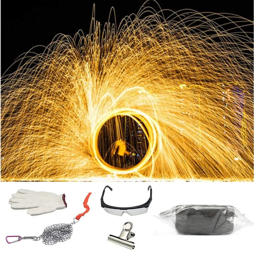 Photography props Steel wool shoot fireworks light painting graffiti Set