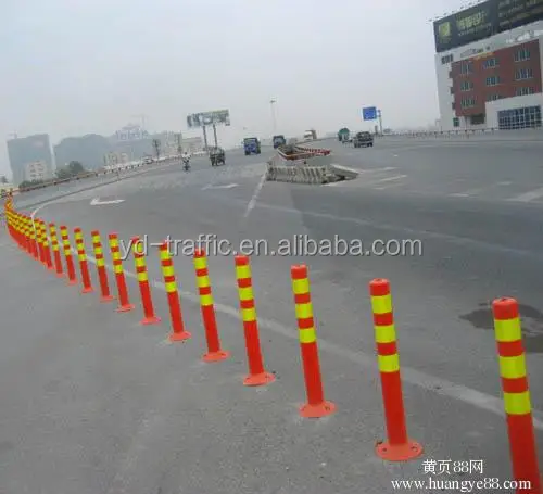 warning post 75CM bollard flexible post traffic delineator post