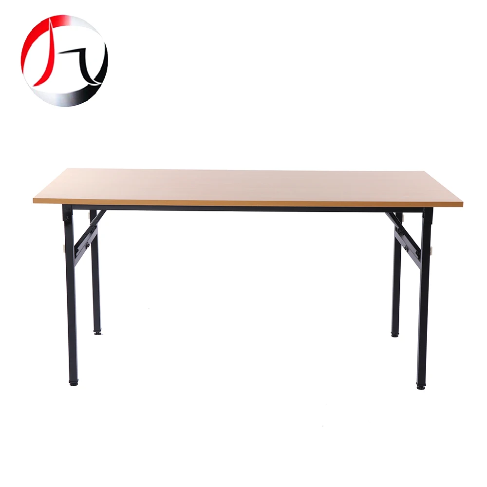  white PVC 4ft foldable hotel table folding rectangular