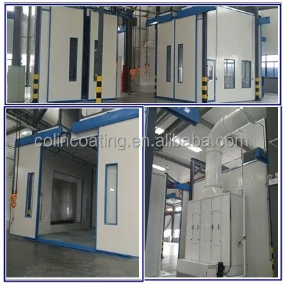 spray painting chamber used for wooden furnitures with manual coating line