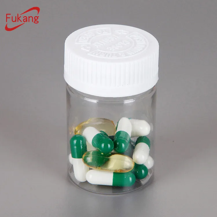 Custom Cheap High Quality Capsule Container 80Ml Clear Empty Supplement Vitamin Capsule Pill Plastic Bottle For Packaging