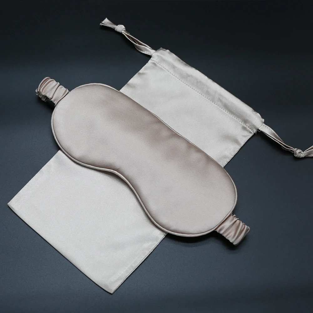 100% Pure Mulberry silk adjustable travel girl used sleeping eye mask