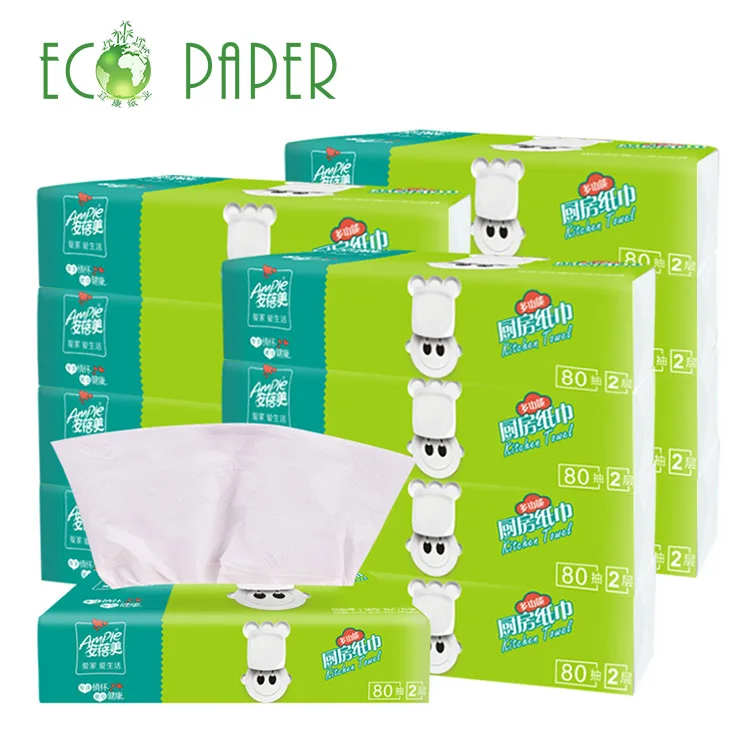 
Wholesale Kitchen Paper Towel Papel Higienico Bamboo Pulp 