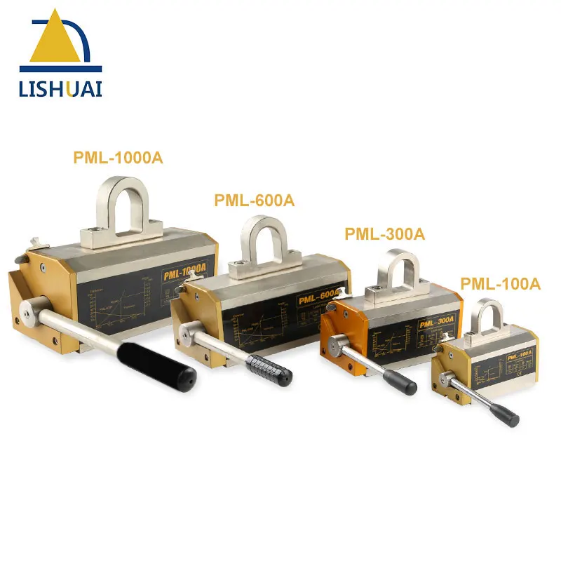 LISHUAI Permanent Magnetic Lifter /Permanent Lifting Magnet Manufacturer for Steel Plate and Round Steel 300KG/600KG/1000KG
