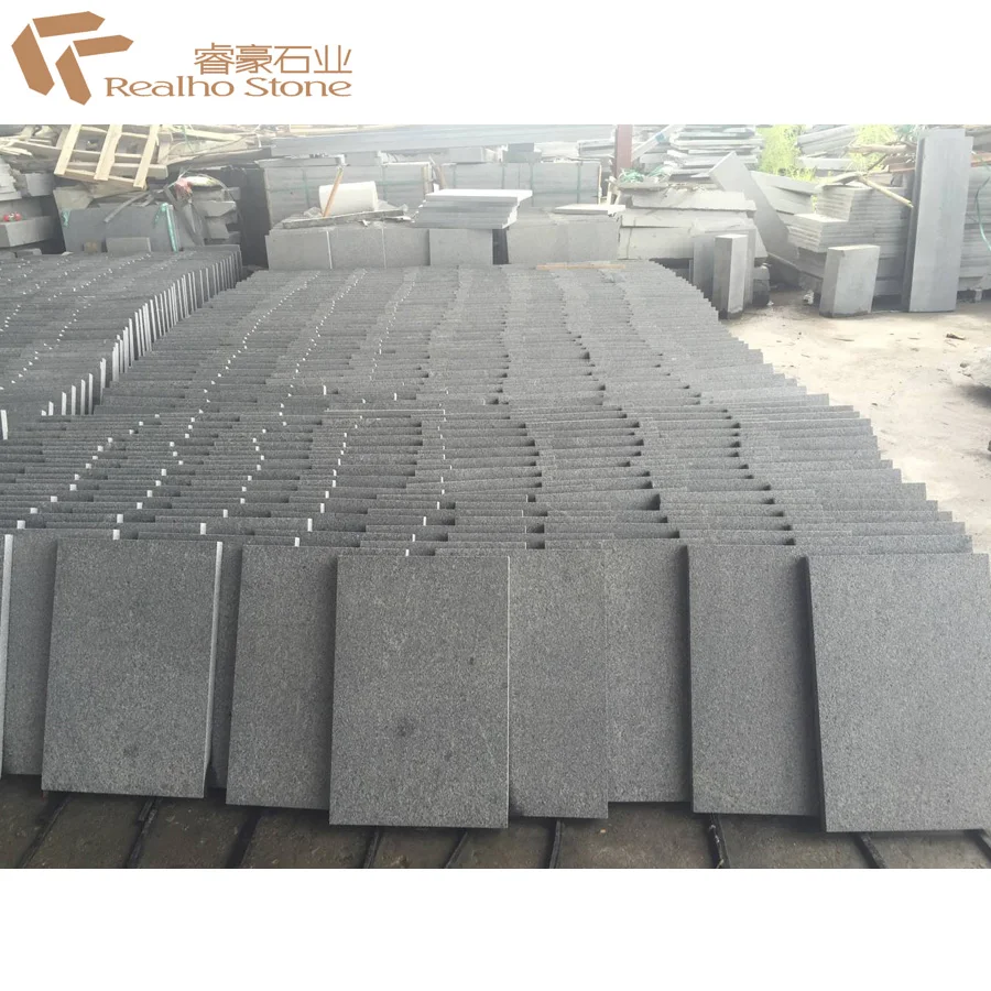 Огненная панда темно-серая гранитная плитка для дорожек