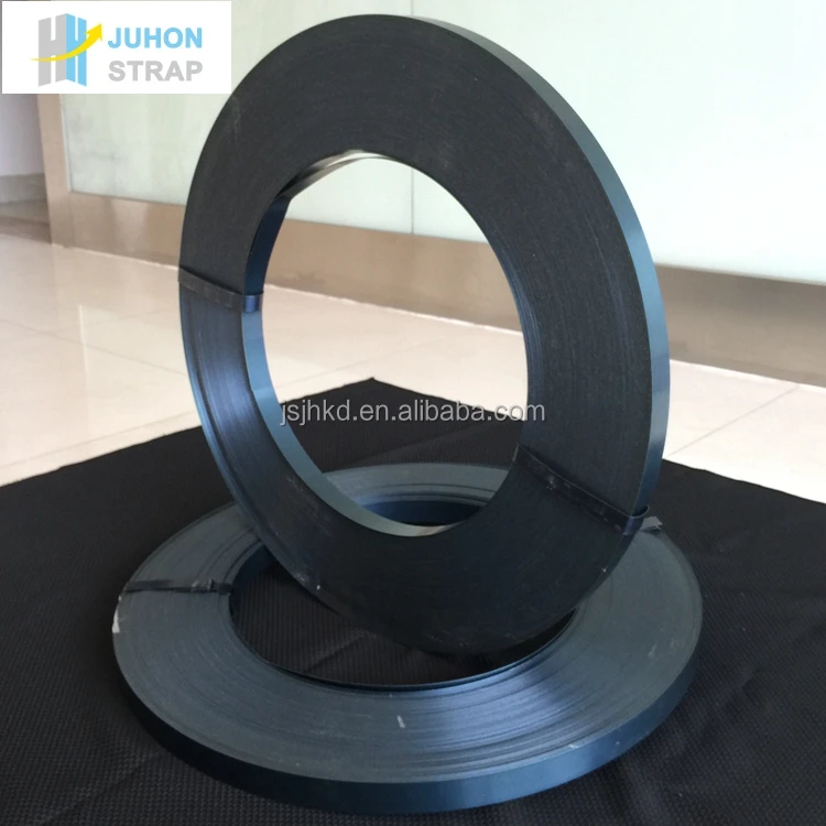 Blue tempered steel strapping for binding and packaging