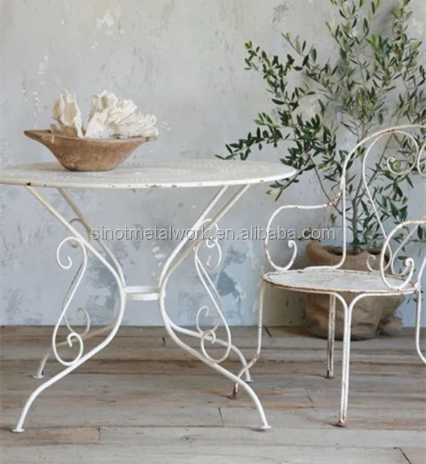 
home and garden furniture white wrought iron table and chair for sale metal table and chair 