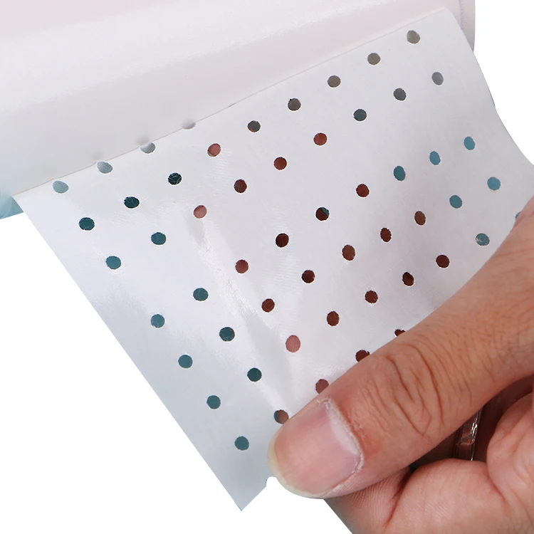 White tan color cotton Fabric zinc oxide plaster sparadrap adhesive perforated tape